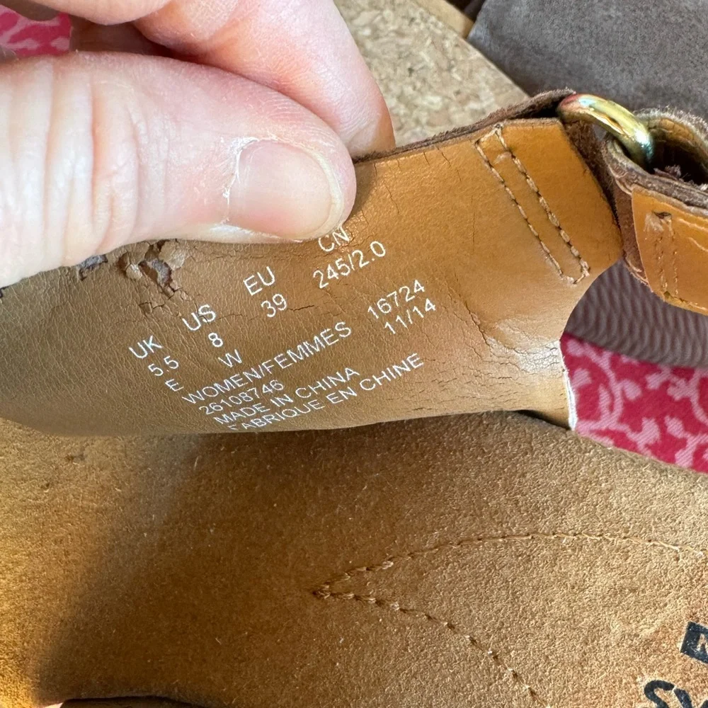 Clarks slingback wedge